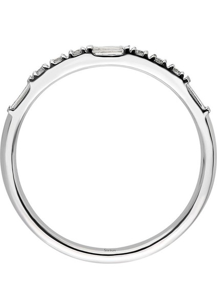 Baget Pırlanta Taşlı Yarım Tur Yüzük 0404R0398 modelleri