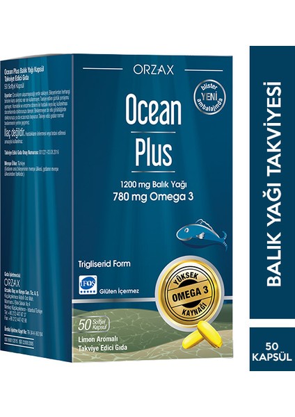 Ocean Extramag Magnezyum 30 Tablet Takviye Edici Gıda + Vefa D3 K2 + Orzax Ocean Plus 1200 mg 30 Kapsül fırsatları