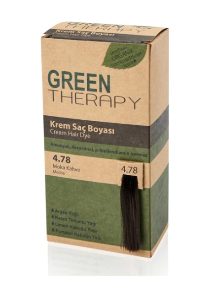 Green Therapy Krem Saç Boyası 4.78 Moka Kahve