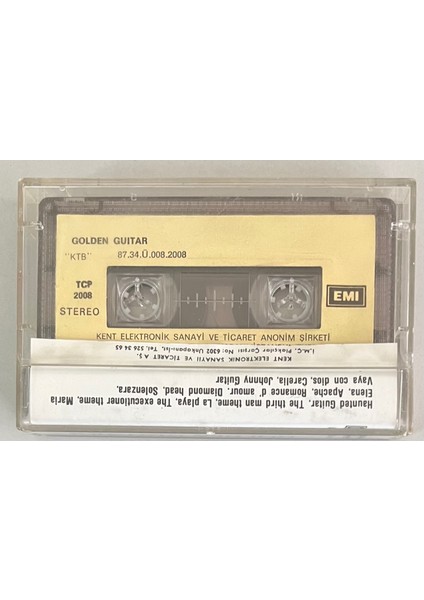 Golden Guitar Kaset (Orjinal Dönem Kağıt Baskı)