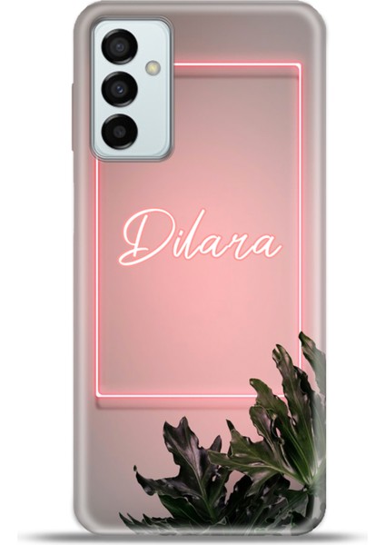 Samsung GALAXYM23 Kılıf Silikon Esnek Kamera Koruma Kişiye Özel Isim - Pinkoloji