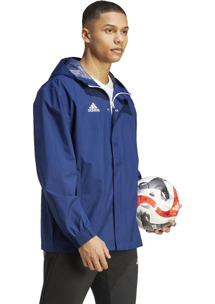 ENT22 Aw Jkt Erkek Futbol Antrenman Yağmurluk IK4011 Mavi fırsatları