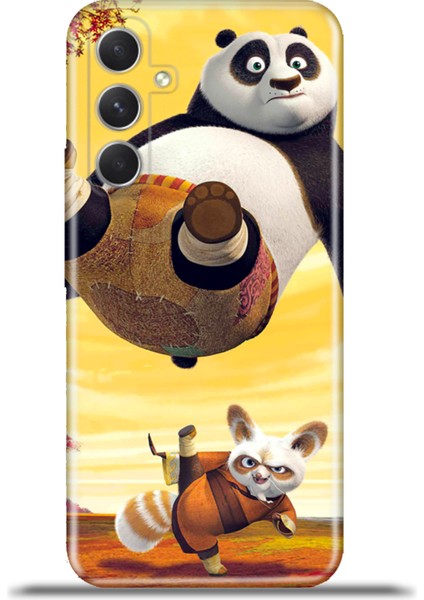 Samsung Galaxy A54 5g Kılıf Esnek Silikon Kamera Koruma 4K Desenli Özel Tasarım - Kung Fu Panda