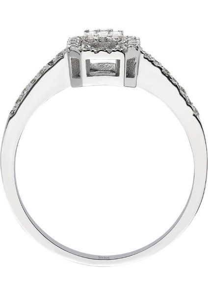 E Renk 0,28 Karat Baget Pırlanta Yüzük 0404R0402 modelleri