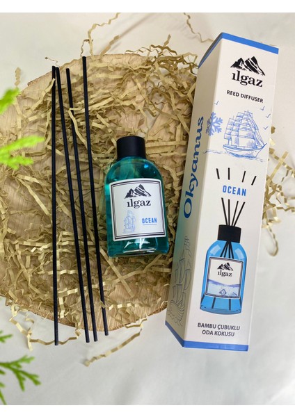 Ilgaz Naturix Organix Reed Diffuser Bambu Çubuklu Aromatik Oda Banyo Kokusu 110 ml Okyanus