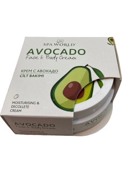 Avokado Aromalı El & Yüz Bakım Kremi Nemlendirici Canlılık Verici Krem 150 ml
