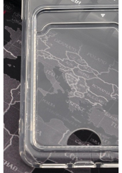 iPhone x Uyumlu Kredi Kartlıklı Şeffaf Kılıf Kamera Korumalı fırsatları