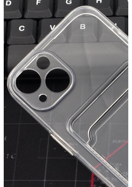 iPhone 13 Uyumlu Kredi Kartlıklı Şeffaf Kılıf Kamera Korumalı modelleri