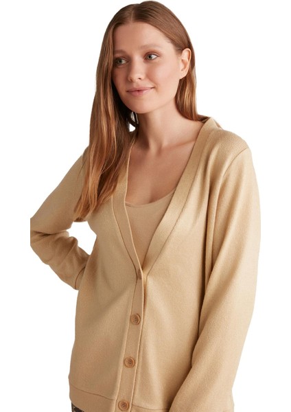 Kadın Comfortlux Üçlü Bej Pijama Takımı 9526 modelleri