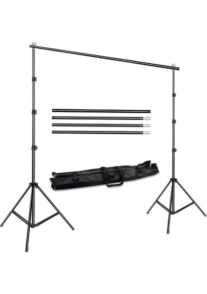 Cazipshop 2X3M Fon Standı Background Fon Perde Için Stand