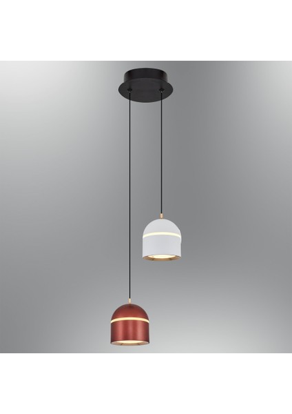 2808-2A-0104 Domm 2'li Mix Sarkıt Beyaz-Kahve