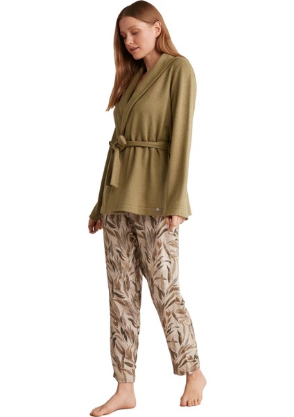 Kadın Comfortlux 3lü Yeşil Pijama Takımı 9511 fiyatları