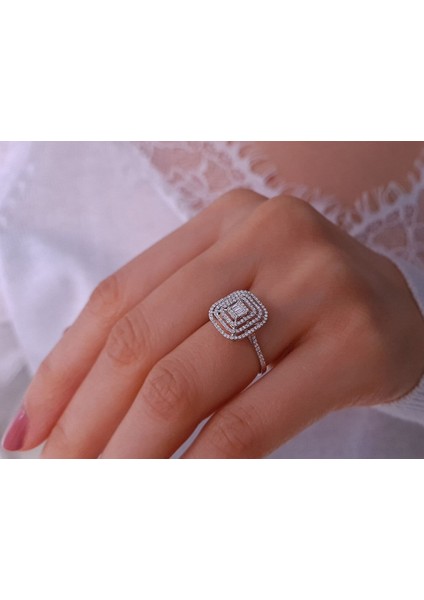 E Renk 0,39 Karat Baget Pırlanta Yüzük 0404R0405 indirimleri