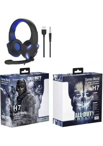 Oyuncu Kulaklığı H7 Games World Işıklı