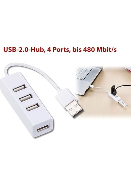 Eco Center USB Çoklayıcı, 4 Girişli USB Çoğaltıcı -2.0 - 4 Port USB Hub USB 2.0 4-Port