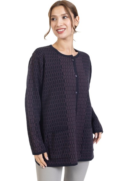 Yeni Sezon Kadın Triko Örgü Sıkı Dokuma Düğmeli Zincir Desenli Anne Kışlık Hırka 8086 fiyatları