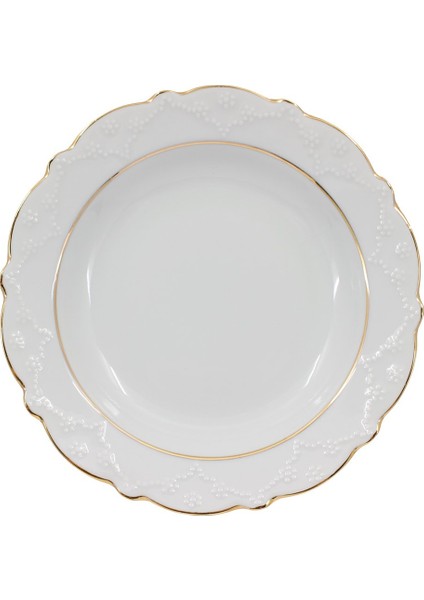 Sedef Yaldızlı 24 cm Servis Tabağı