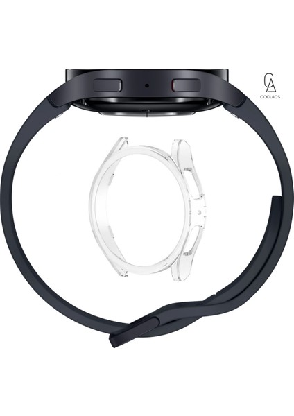 Samsung Galaxy Watch 6 40MM ile Uyumlu Sert Pc Saat Kasa Gövde Koruyucu GRD16 Şeffaf fiyatları