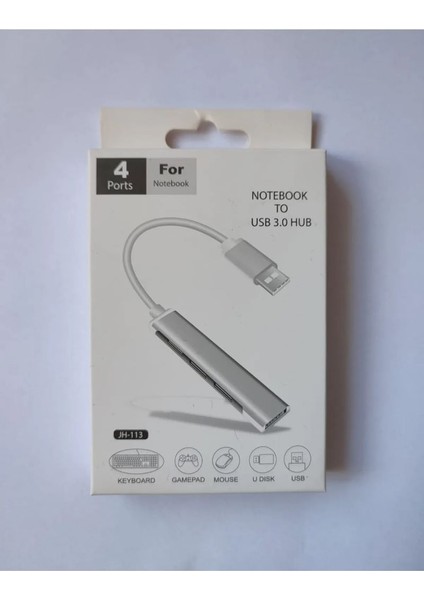 Eco Center USB Grişli USB Çoklayıcı, JH-113 USB - 4 USB Girişli USB Çoğaltıcı, USB Hub USB 3.0 4-Port Hub