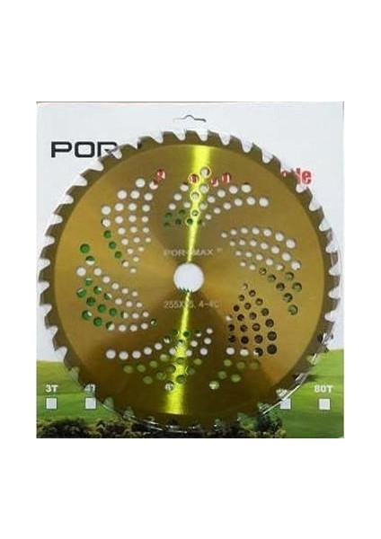 Tırpan Testere 255X25MM 40T (Sarı)