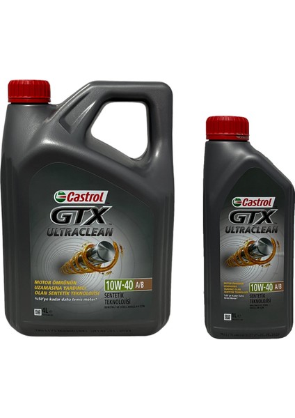 Gtx Ultraclean 10W-40 A/b Motor Yağı 4+1 Litre Üretim Yılı 2023