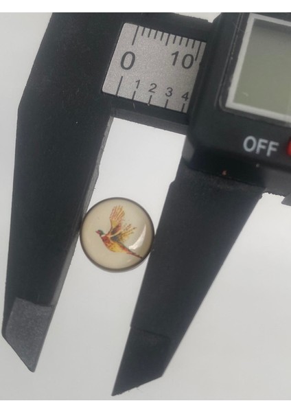 Sülün Resimli Damla Düğme 11 mm 10 Adet modelleri