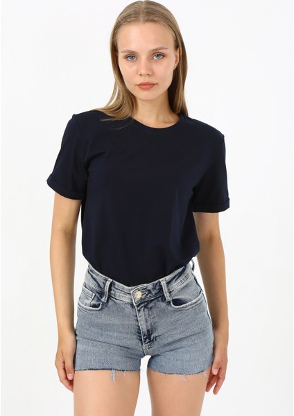 Kadın Kolu Duble Regular Fit T-Shirt fırsatları