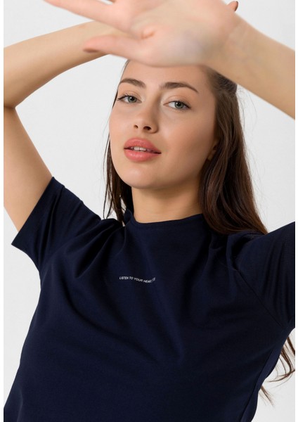 Kadın Kısa Kol Basic T-Shirt