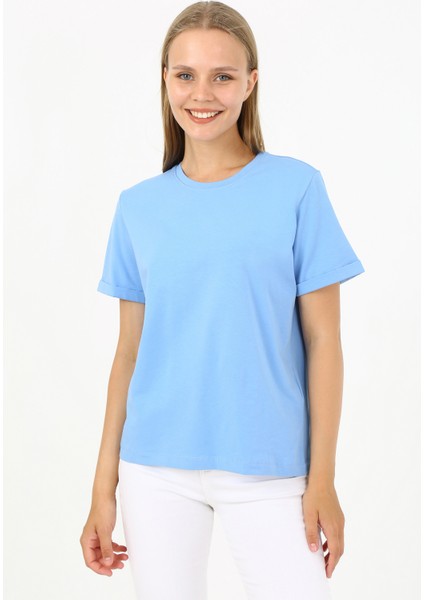 Kadın Kolu Duble Regular Fit T-Shirt modelleri