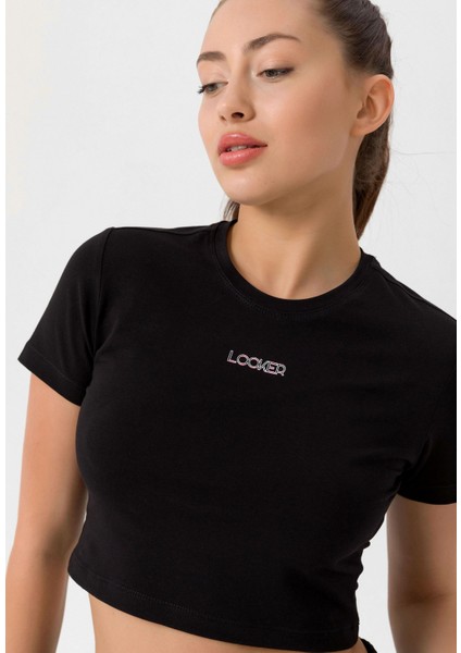 Kadın Slim Fit Crop T-Shirt fırsatları