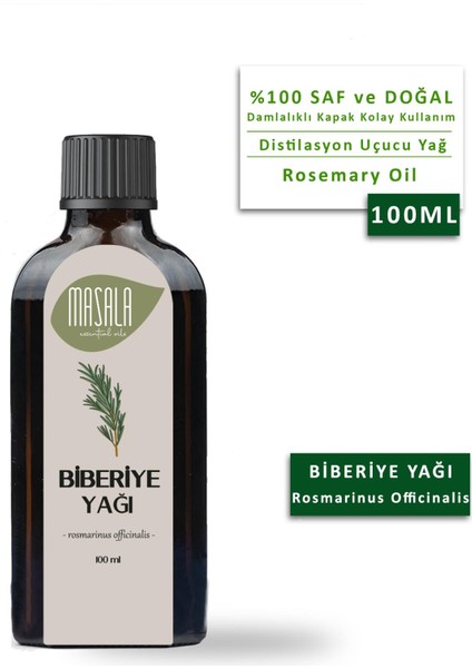 Saf Biberiye (Kuşdili) Yağı 100  ml