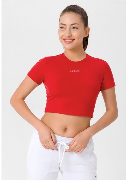 Kadın Slim Fit Crop T-Shirt