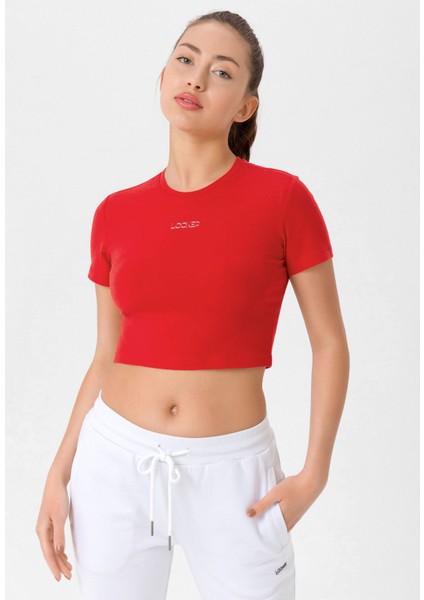 Kadın Slim Fit Crop T-Shirt