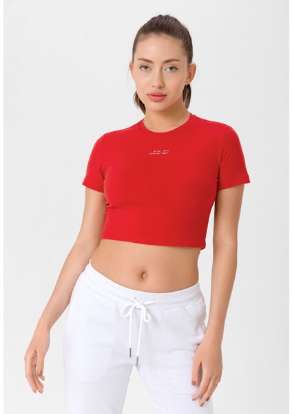 Kadın Slim Fit Crop T-Shirt