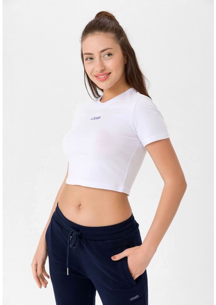 Kadın Slim Fit Crop T-Shirt