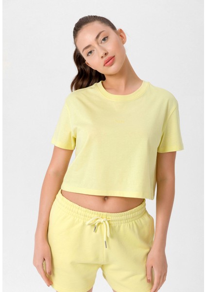 Kadın Oversize Crop T-Shirt