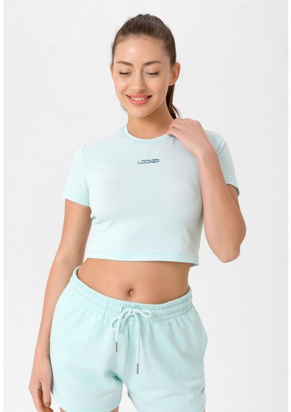 Kadın Slim Fit Crop T-Shirt