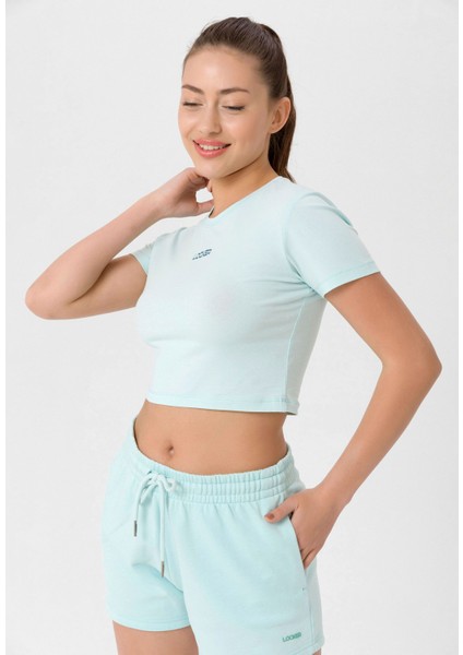 Kadın Slim Fit Crop T-Shirt