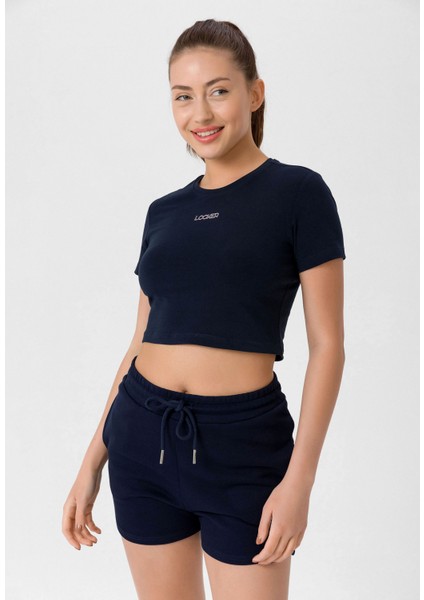 Kadın Slim Fit Crop T-Shirt