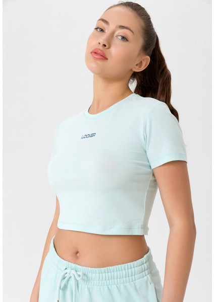 Kadın Slim Fit Crop T-Shirt