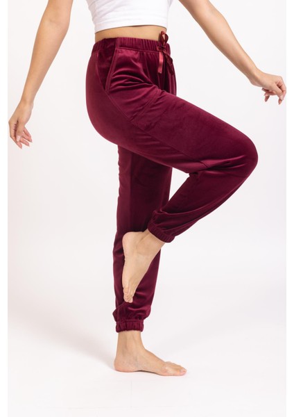 Kadın 503 Cepli Kadife Tek Alt Bordo modelleri