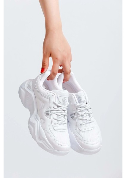 143 Rahat Kalın Taban Kadın Sneaker Spor Ayakkabı