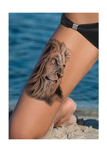 Geçici Aslan Dövme Tattoo