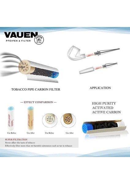 Aktif Karbon Filtre 6mm 50ADETLİ modelleri