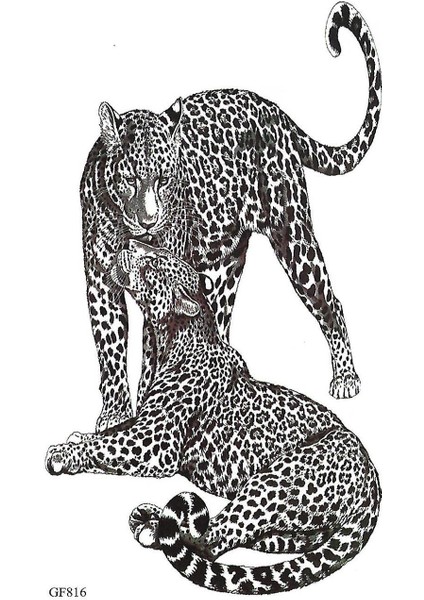 Geçici Leopar Dövme Tattoo