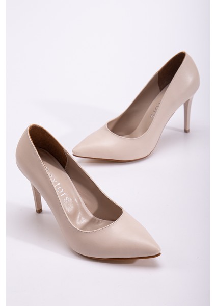 D063 Garantili Kadın Ince Klasik Topuklu Stileto Ayakkabı fırsatları