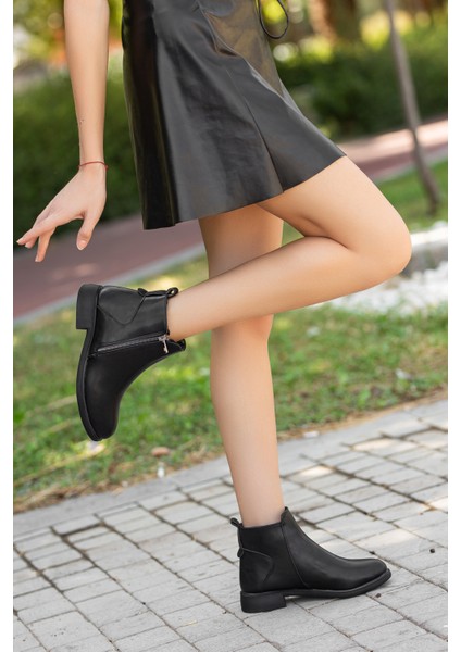 D404 Garantili Soğuk Geçirmez Kışlık Kadın Bot & Bootie