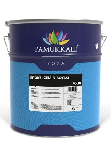 4530 Epoksi Zemin Boyası 18+3 kg Antrasit Gri Ral 7016