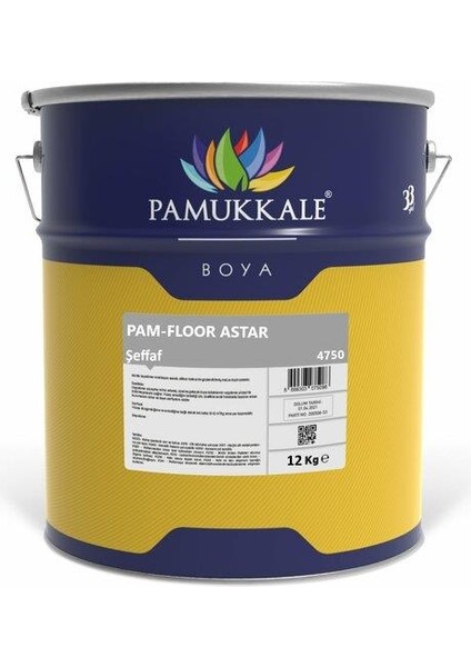 4750 Solventsiz Zemin Kaplama Astarı 12 Kg+6 kg Şeffaf