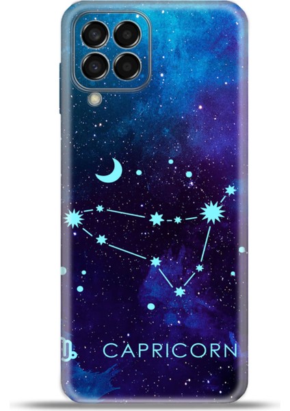Samsung Galaxy M33 Kılıf Esnek Silikon Kamera Koruma 4K Desenli Özel Tasarım - Oğlak Burcu